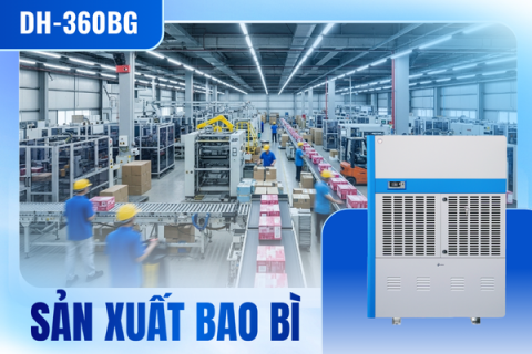 Lắp đặt máy hút ẩm công nghiệp cho nhà máy sản xuất bao bì 600m³ Lắp đặt máy hút ẩm công nghiệp cho nhà máy sản xuất bao bì 600m³