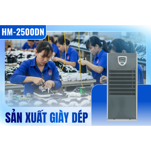 Duy trì độ ẩm 55% cho nhà máy sản xuất giày dép Bolim Vina