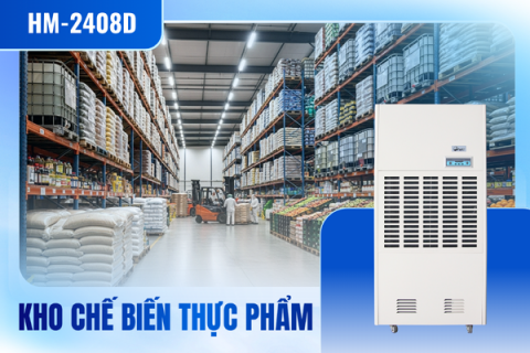 Máy hút ẩm công nghiệp FujiE HM-2408D xử lý ẩm trong chế biển thực phẩm Máy hút ẩm công nghiệp FujiE HM-2408D xử lý ẩm trong chế biển thực phẩm