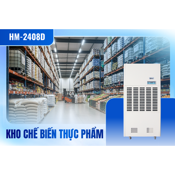 Máy hút ẩm công nghiệp FujiE HM-2408D xử lý ẩm trong chế biển thực phẩm