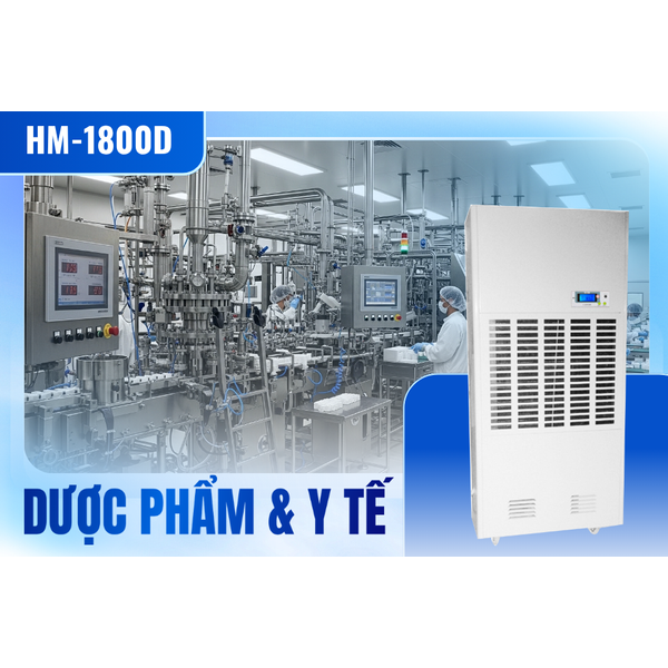 Xử lý ẩm bằng máy hút ẩm công nghiệp cho Công ty Dược phẩm SANCO