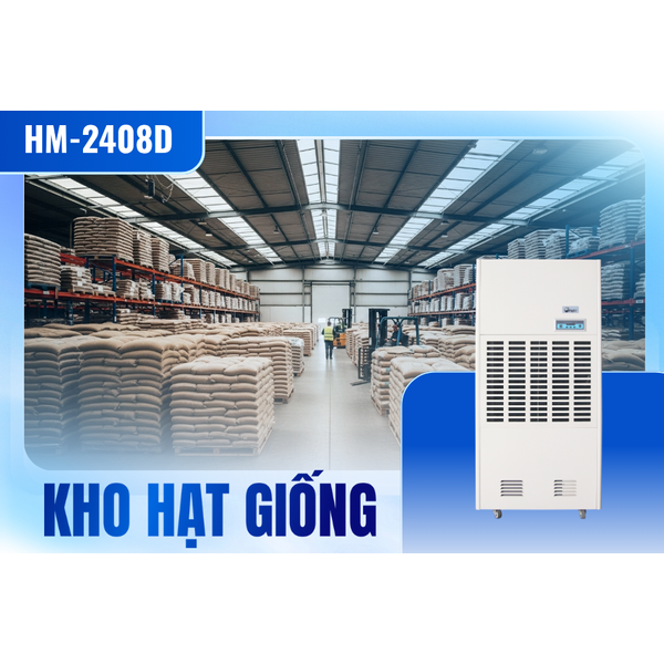Máy hút ẩm công nghiệp xử lý ẩm cho kho hạt giống