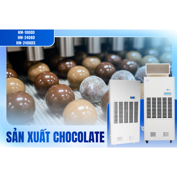 14 máy hút ẩm công nghiệp được Fancy Foods cho sản xuất Socola