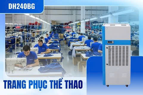 Bổ sung máy hút ẩm công nghiệp gia tăng xử lý ẩm cho nhà máy giày dép