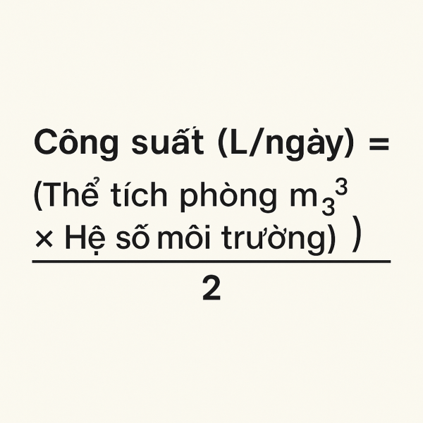 Công suất máy hút ẩm công nghiệp – Yếu tố quyết định hiệu quả xử lý ẩm