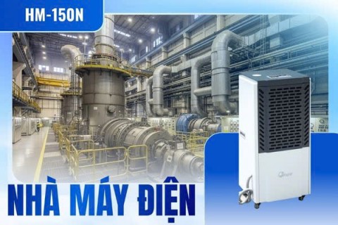 6 máy hút ẩm công nghiệp FujiE HM-150N tại dự án nhà máy điện