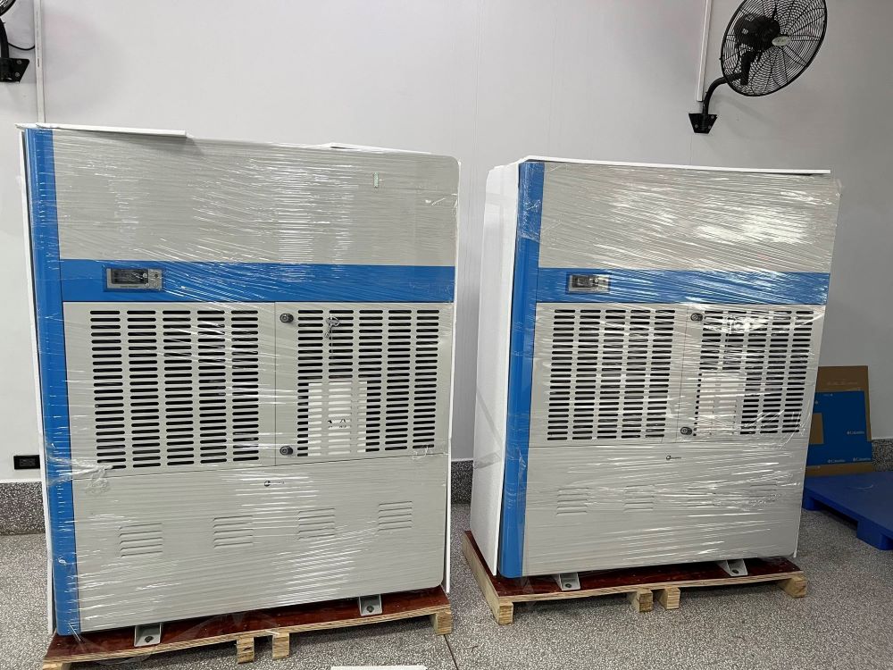 Lắp đặt máy hút ẩm công nghiệp cho nhà máy sản xuất bao bì 600m³