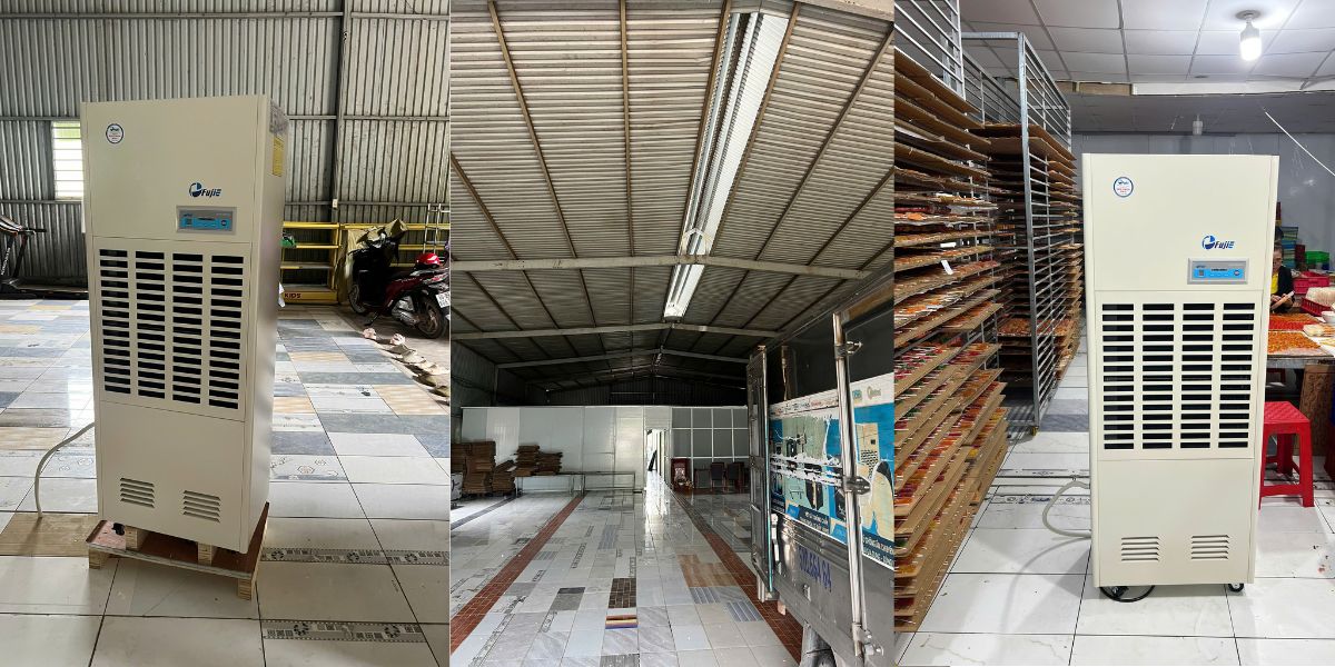 Kiểm soát độ ẩm tối ưu cho ngành bánh kẹo bằng máy hút ẩm công nghiệp