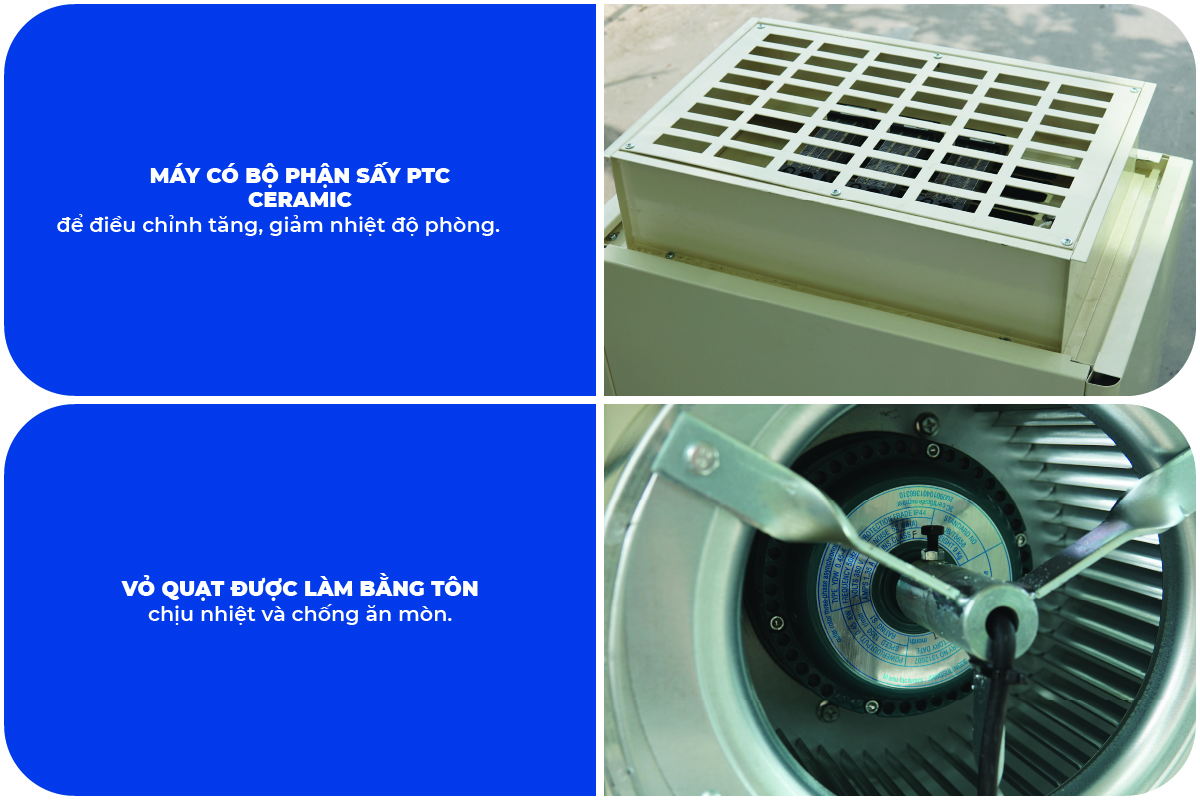 Máy hút ẩm công nghiệp FujiE ETD7S chuyên dụng cho mục đích sấy