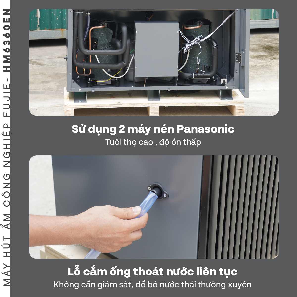 Máy hút ẩm công nghiệp FujiE HM-6360EN