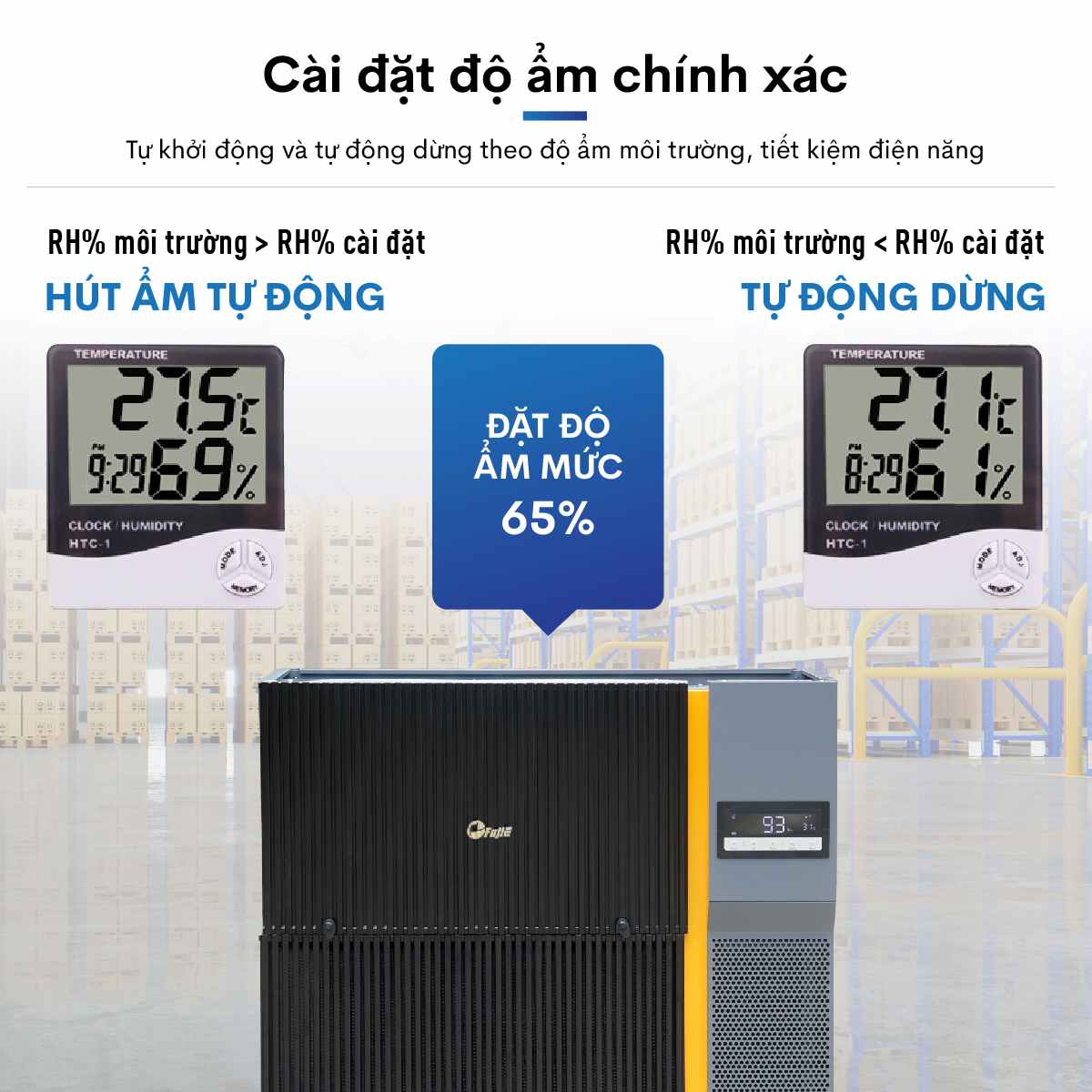 Máy hút ẩm công nghiệp FujiE HM-6480EN