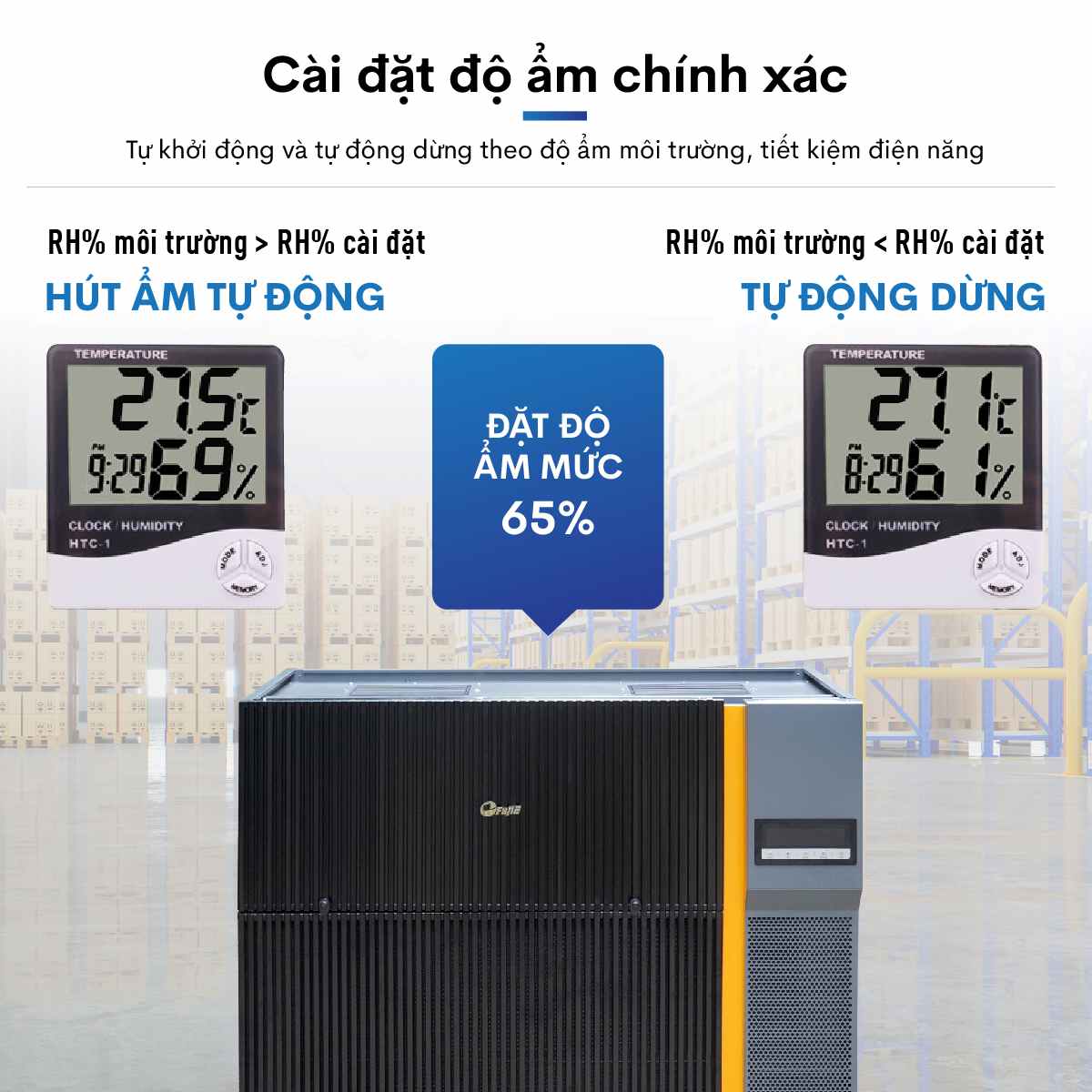 Máy hút ẩm công nghiệp FujiE HM-6720EN