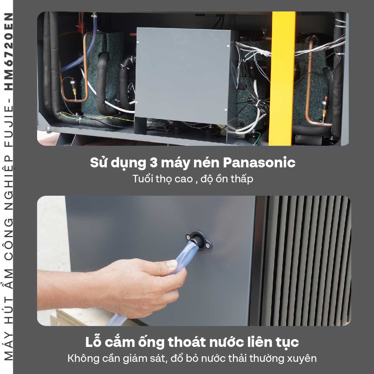 Máy hút ẩm công nghiệp FujiE HM-6720EN