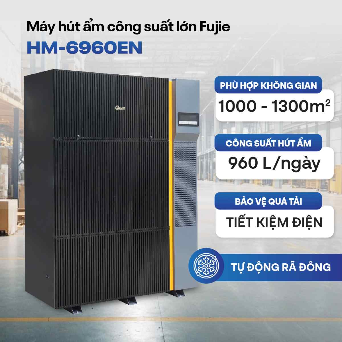 Máy hút ẩm công nghiệp FujiE HM-6960EN