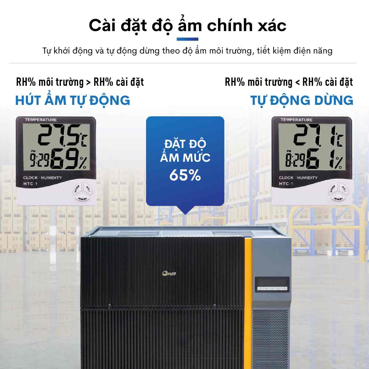 Máy hút ẩm công nghiệp FujiE HM-6960EN