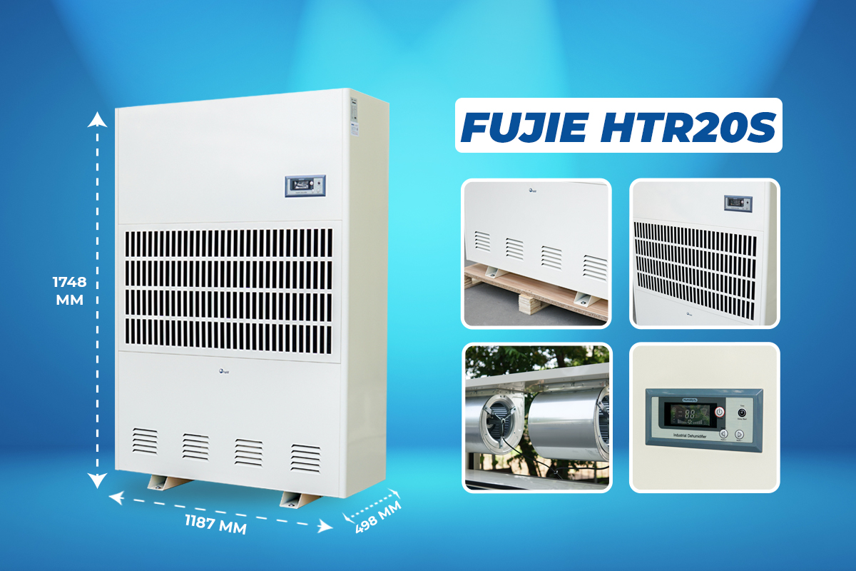 Máy hút ẩm công nghiệp FujiE HTR20S cho môi trường nhiệt độ cao