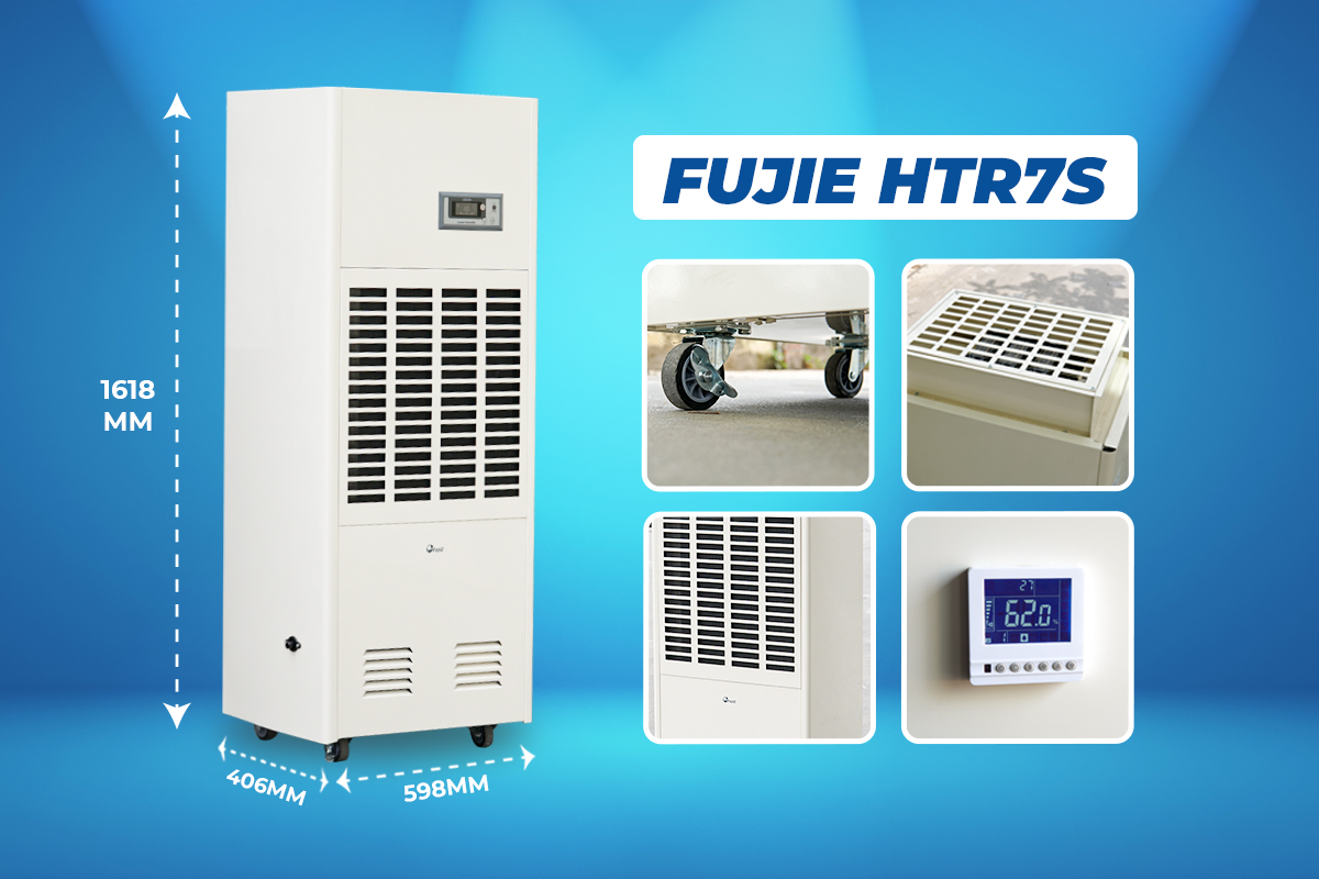 Máy hút ẩm công nghiệp FujiE HTR7S trong môi trường nhiệt độ cao