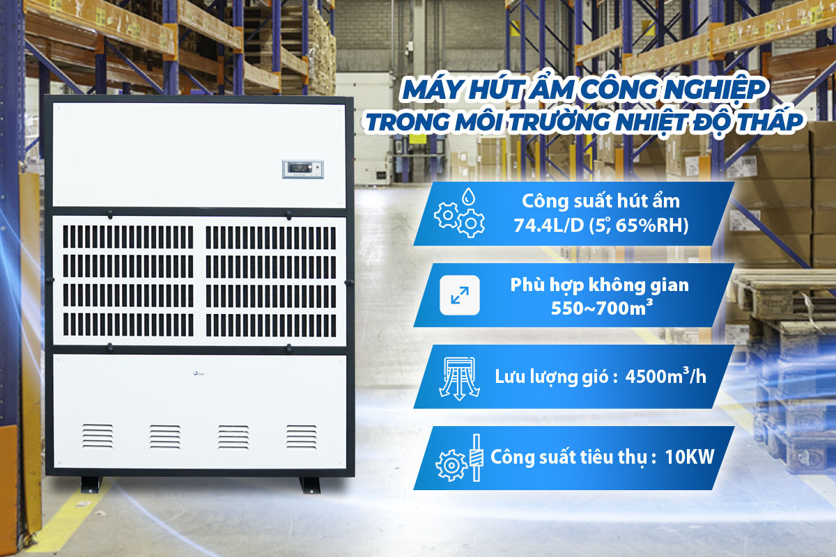 Máy hút ẩm công nghiệp FujiE LTR20S cho môi trường nhiệt độ thấp