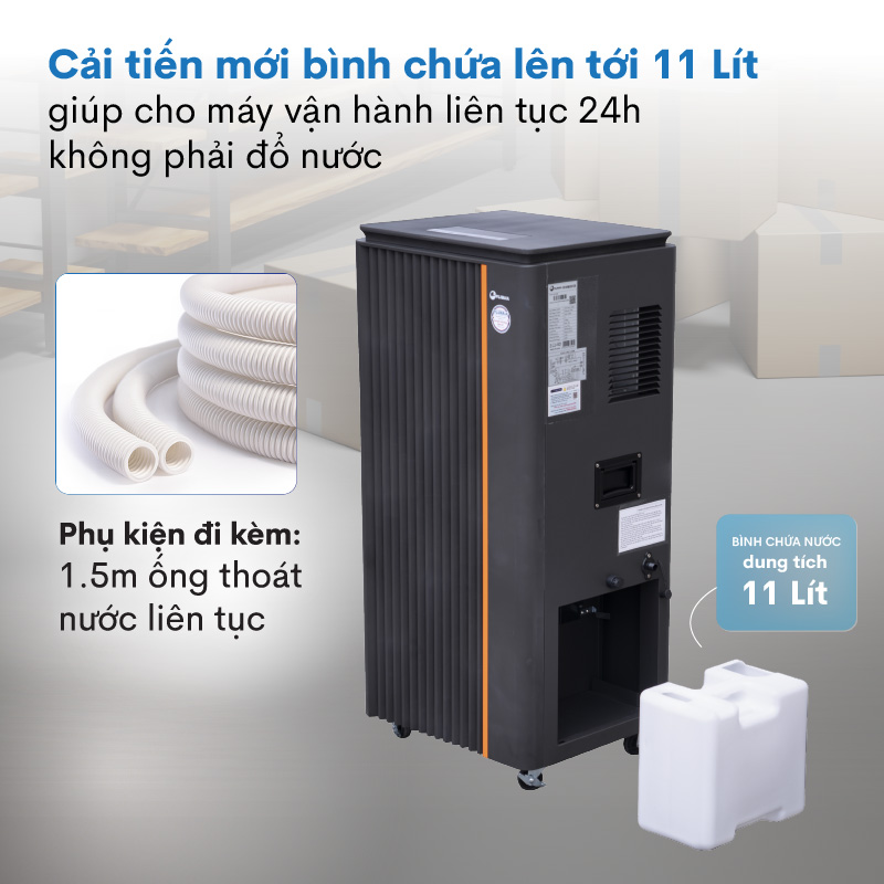 Máy hút ẩm công nghiệp Fujihaia DH138B