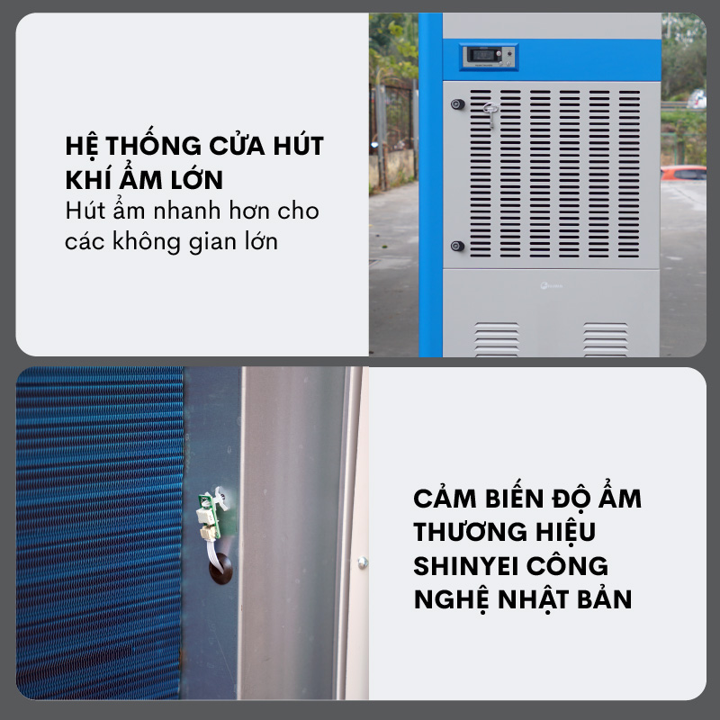 Máy hút ẩm công nghiệp Fujihaia DH168BG