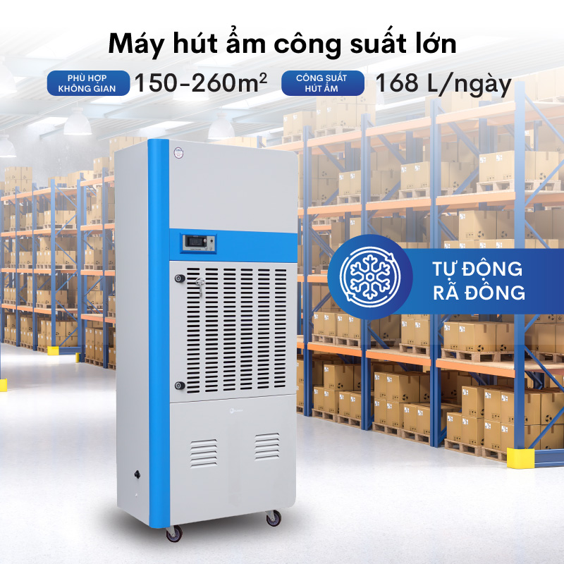 Máy hút ẩm công nghiệp Fujihaia DH168BG