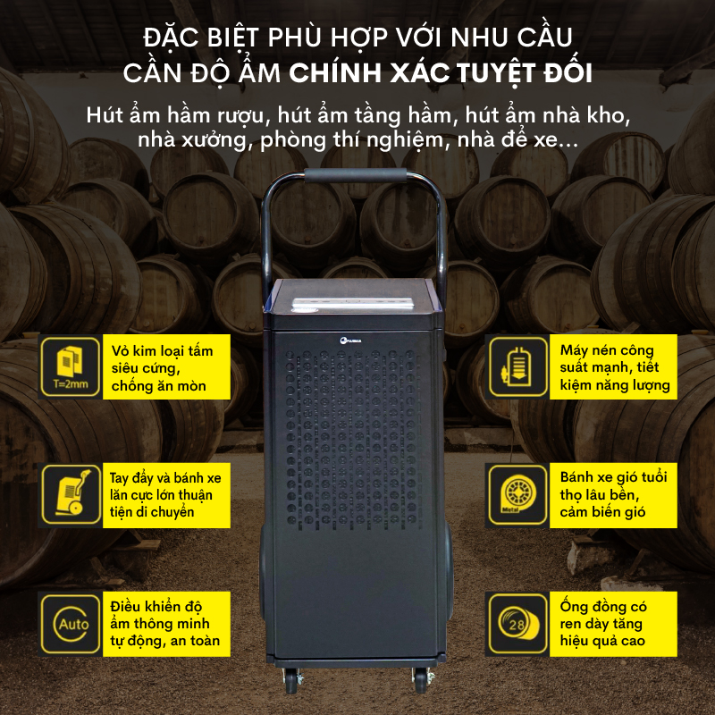 Máy hút ẩm công nghiệp Fujihaia DH70BL