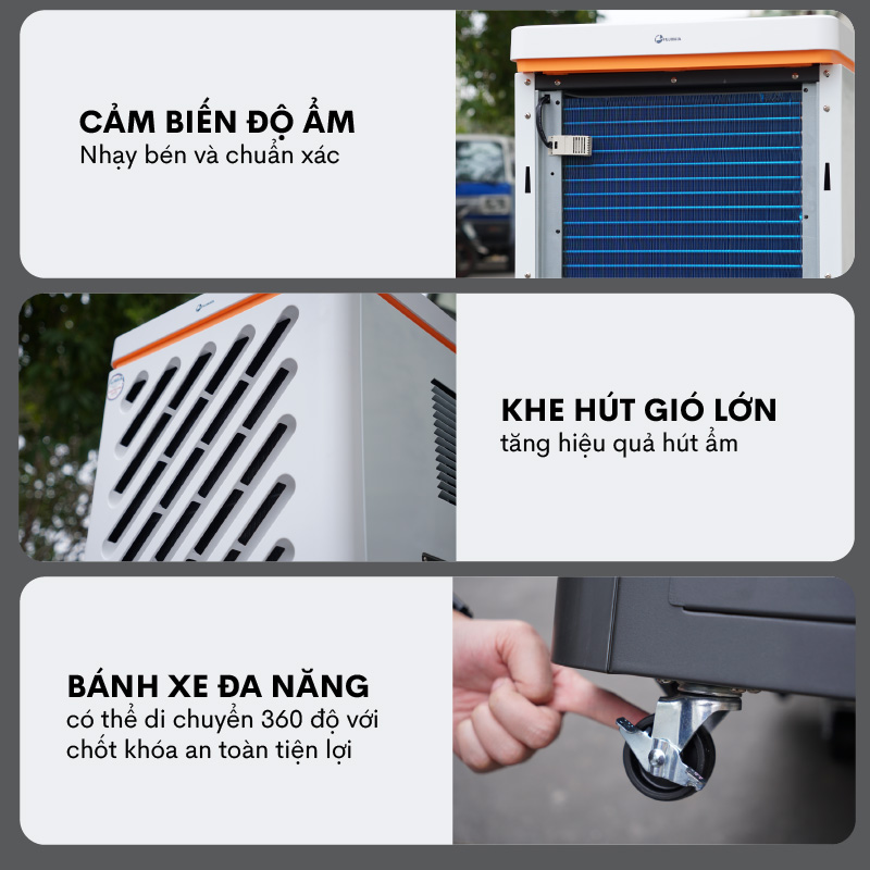 Máy hút ẩm công nghiệp Fujihaia DH90W