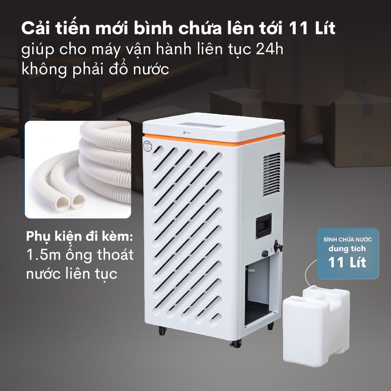 Máy hút ẩm công nghiệp Fujihaia DH90W
