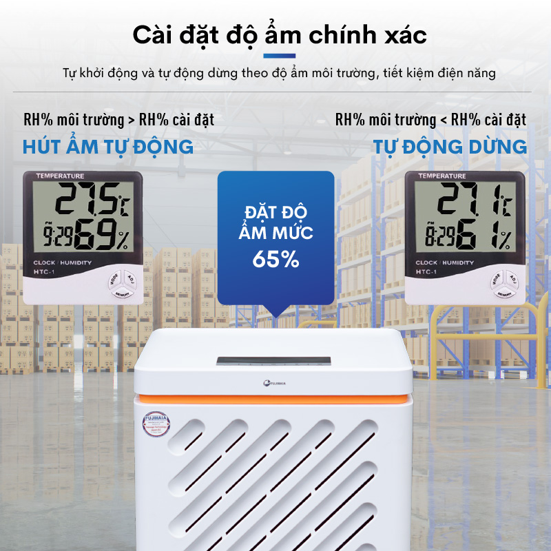 Máy hút ẩm công nghiệp Fujihaia DH90W