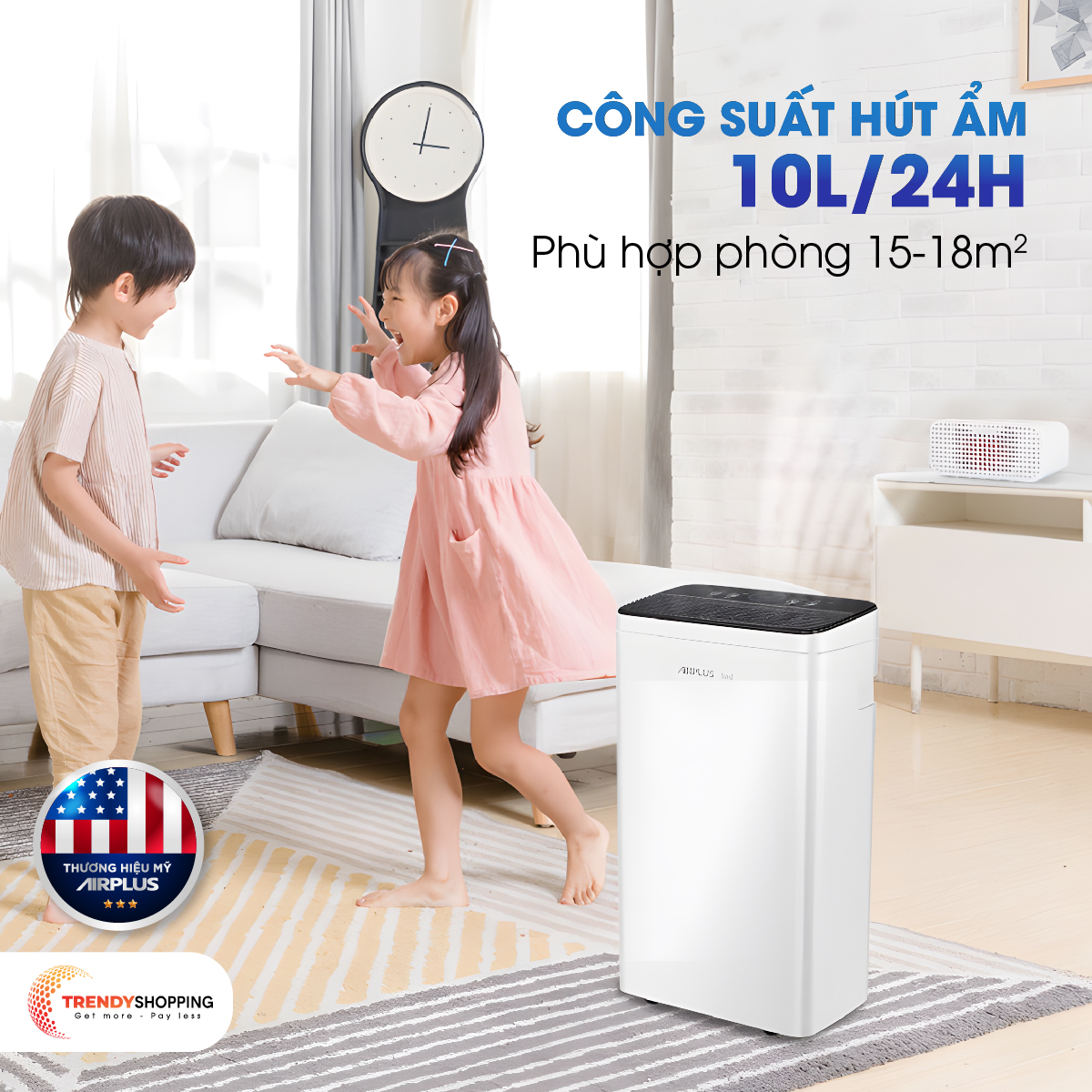 Máy hút ẩm dân dụng Airplus AP10-2010EW