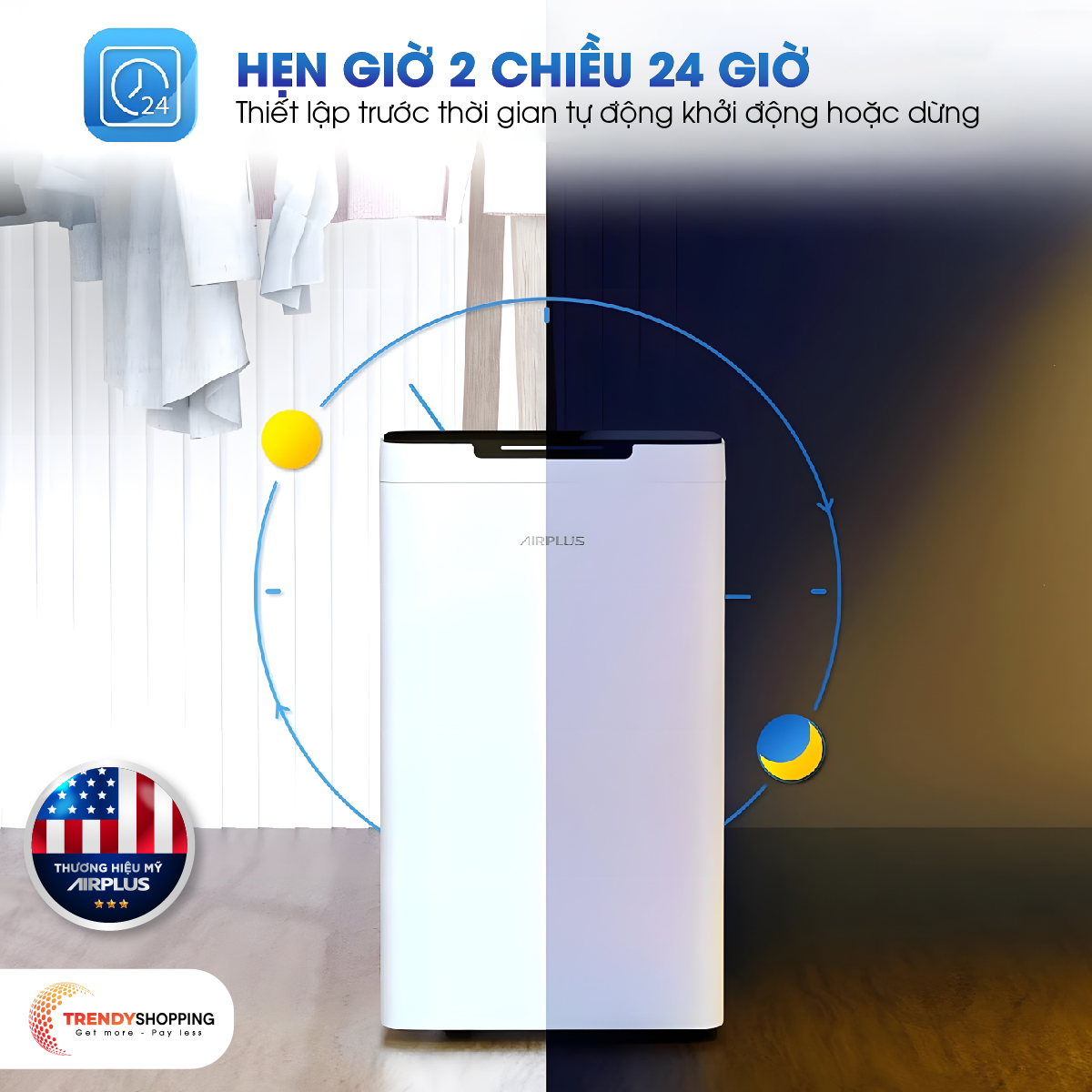 Máy hút ẩm dân dụng Airplus AP10-2010EW