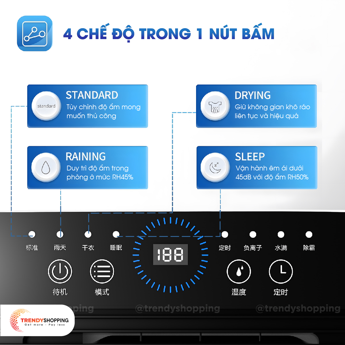 Máy hút ẩm dân dụng Airplus AP10-2010EW