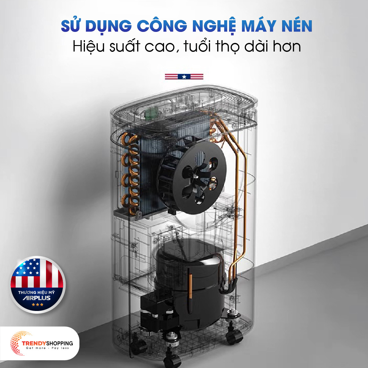 Máy hút ẩm dân dụng Airplus AP10-2010EW