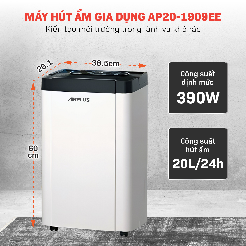 Máy hút ẩm dân dụng Airplus AP20-1909EE