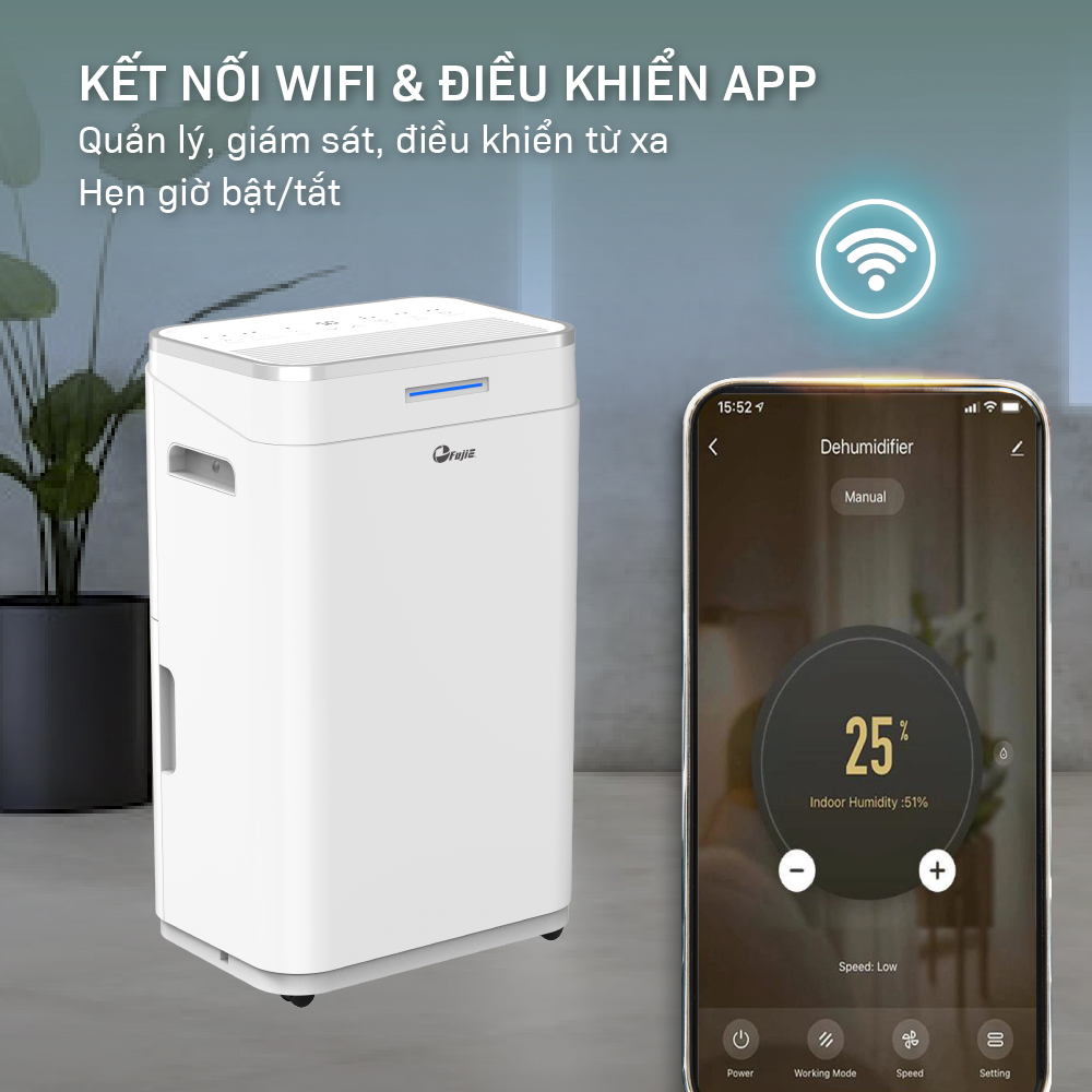 Máy hút ẩm dân dụng FujiE HM-918EC-N