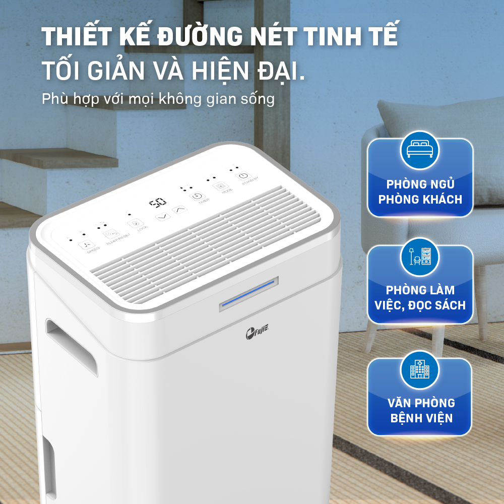 Máy hút ẩm dân dụng FujiE HM-918EC-N