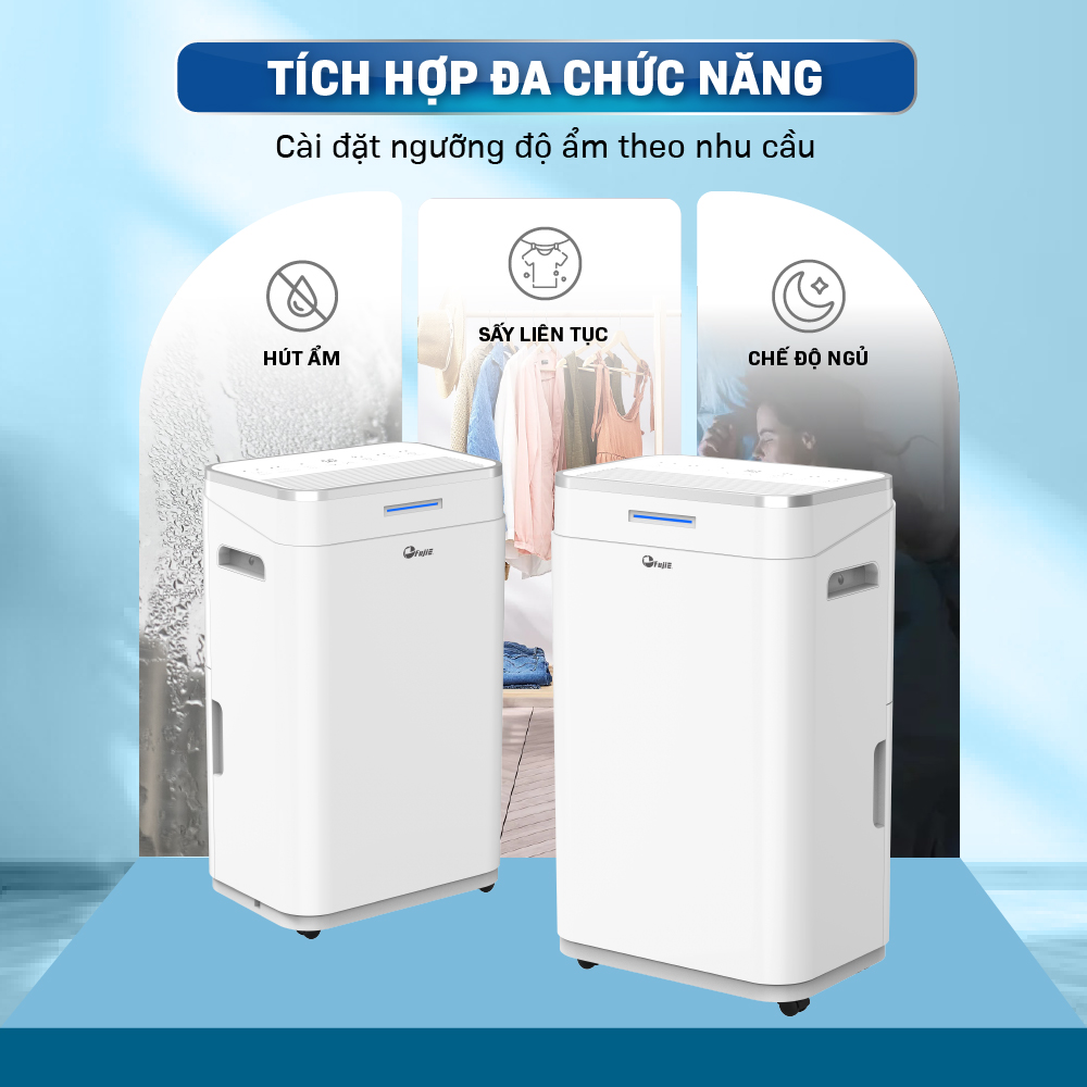 Máy hút ẩm dân dụng FujiE HM-918EC-N