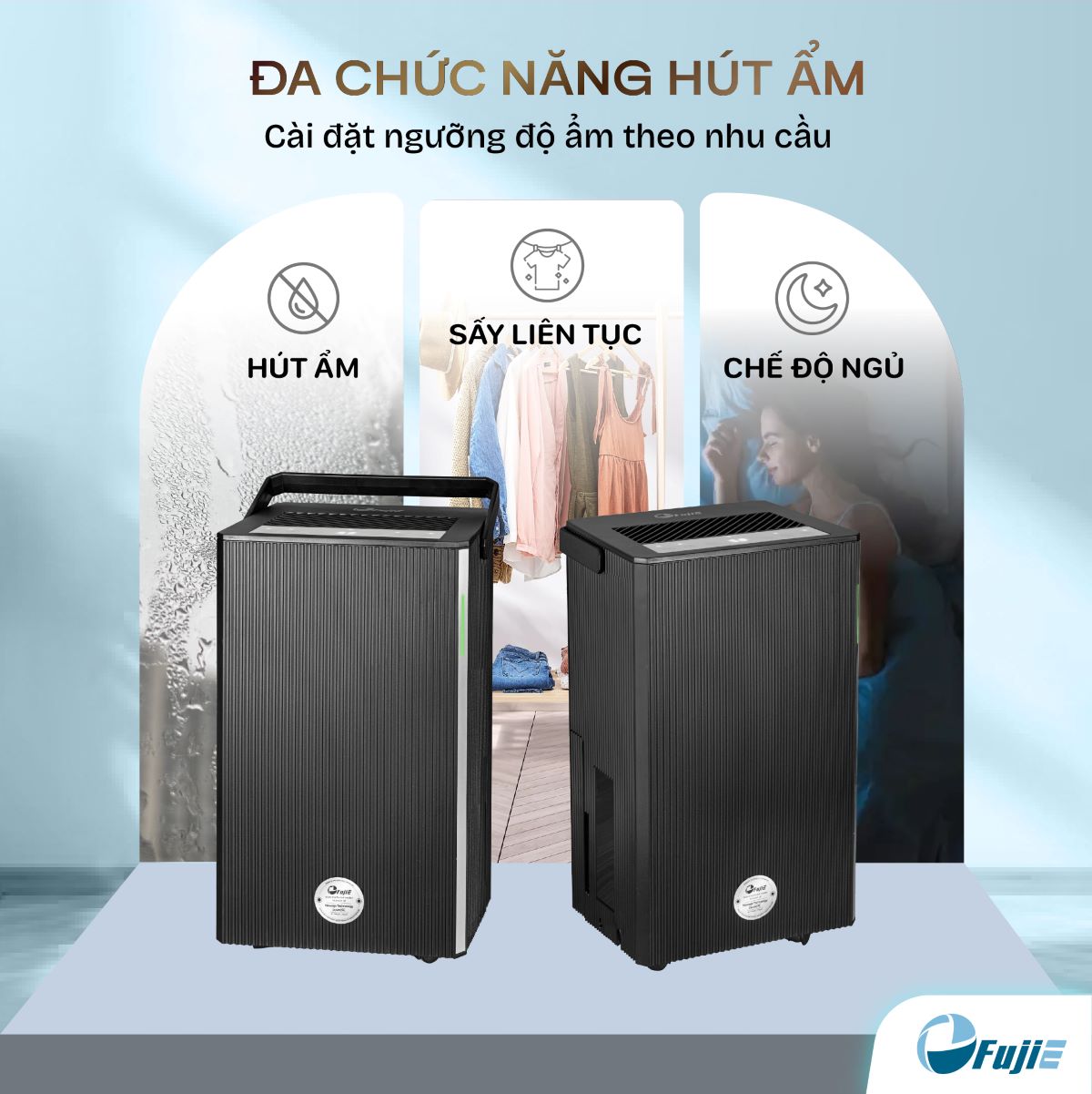 Máy hút ẩm dân dụng FujiE HM-912ED