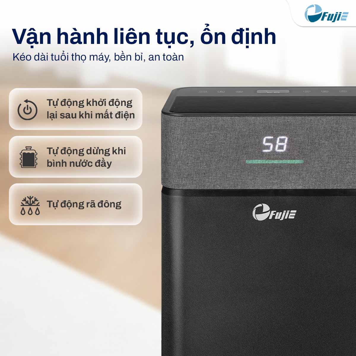 Máy hút ẩm dân dụng FujiE HM-916ED