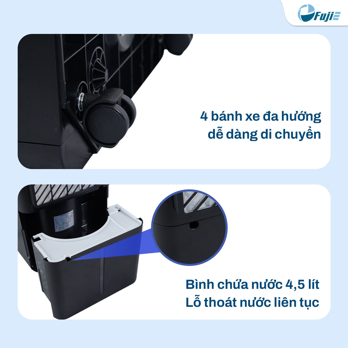 Máy hút ẩm dân dụng FujiE HM-916ED