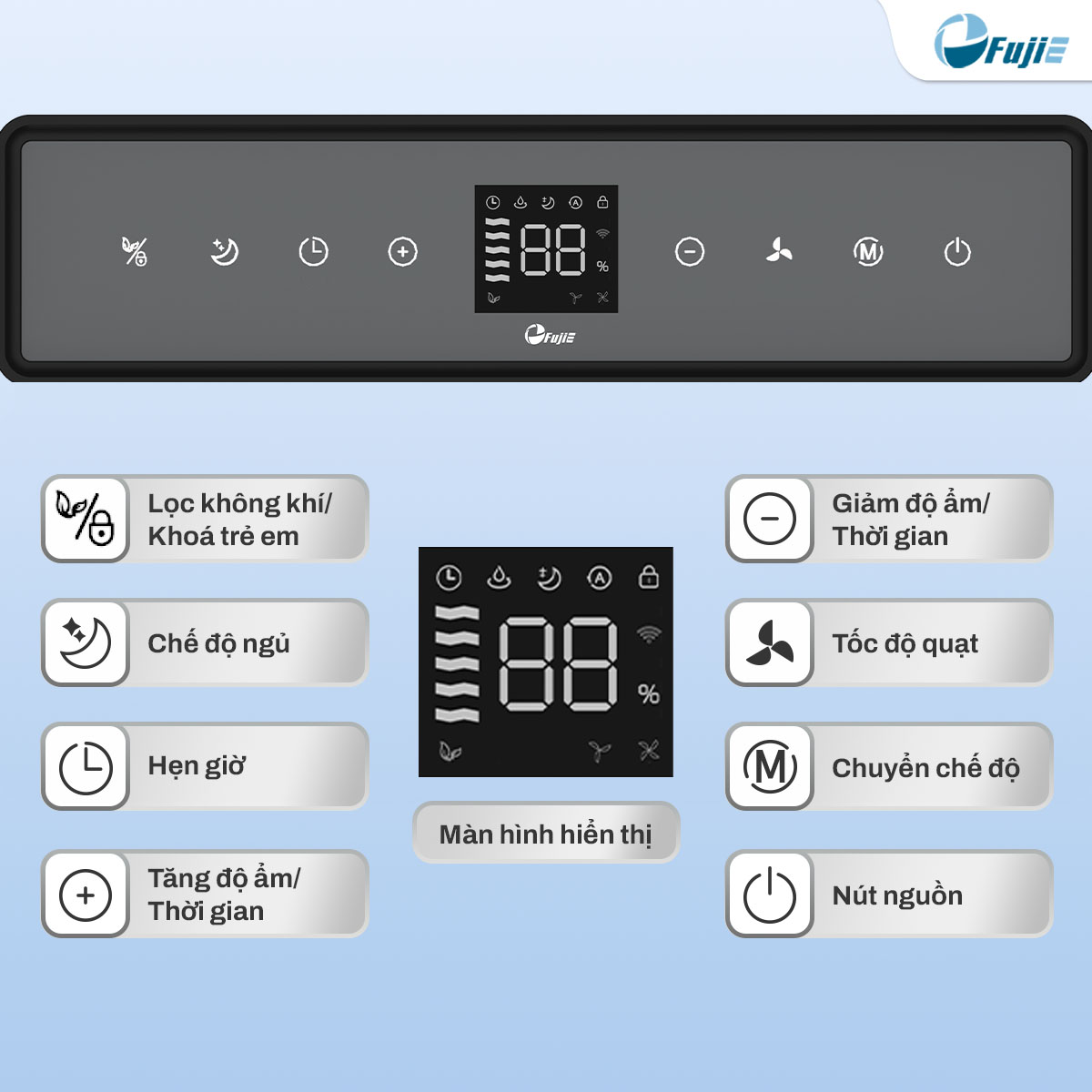 Máy hút ẩm dân dụng FujiE HM-930ED