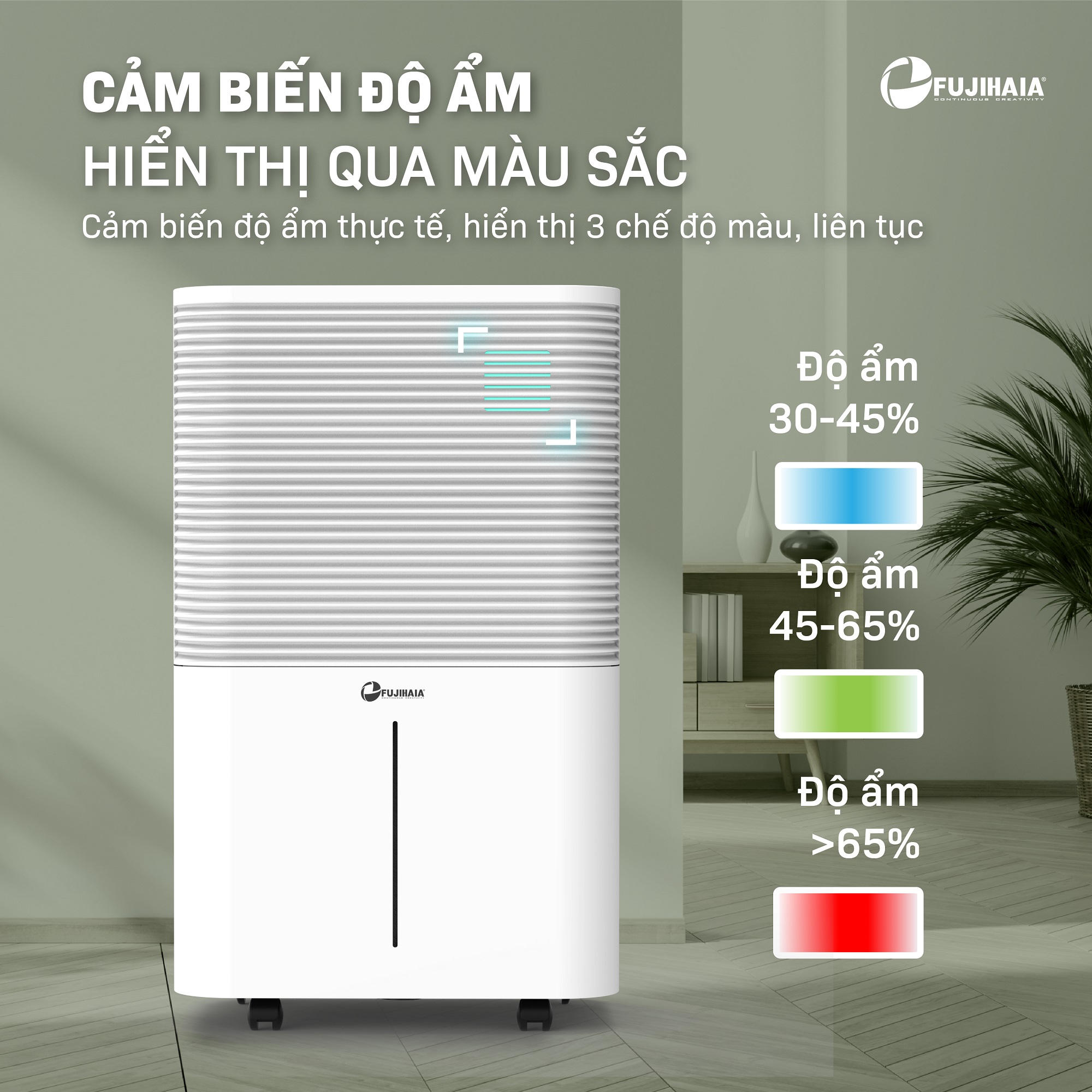 Máy hút ẩm dân dụng Fujihaia DH25W