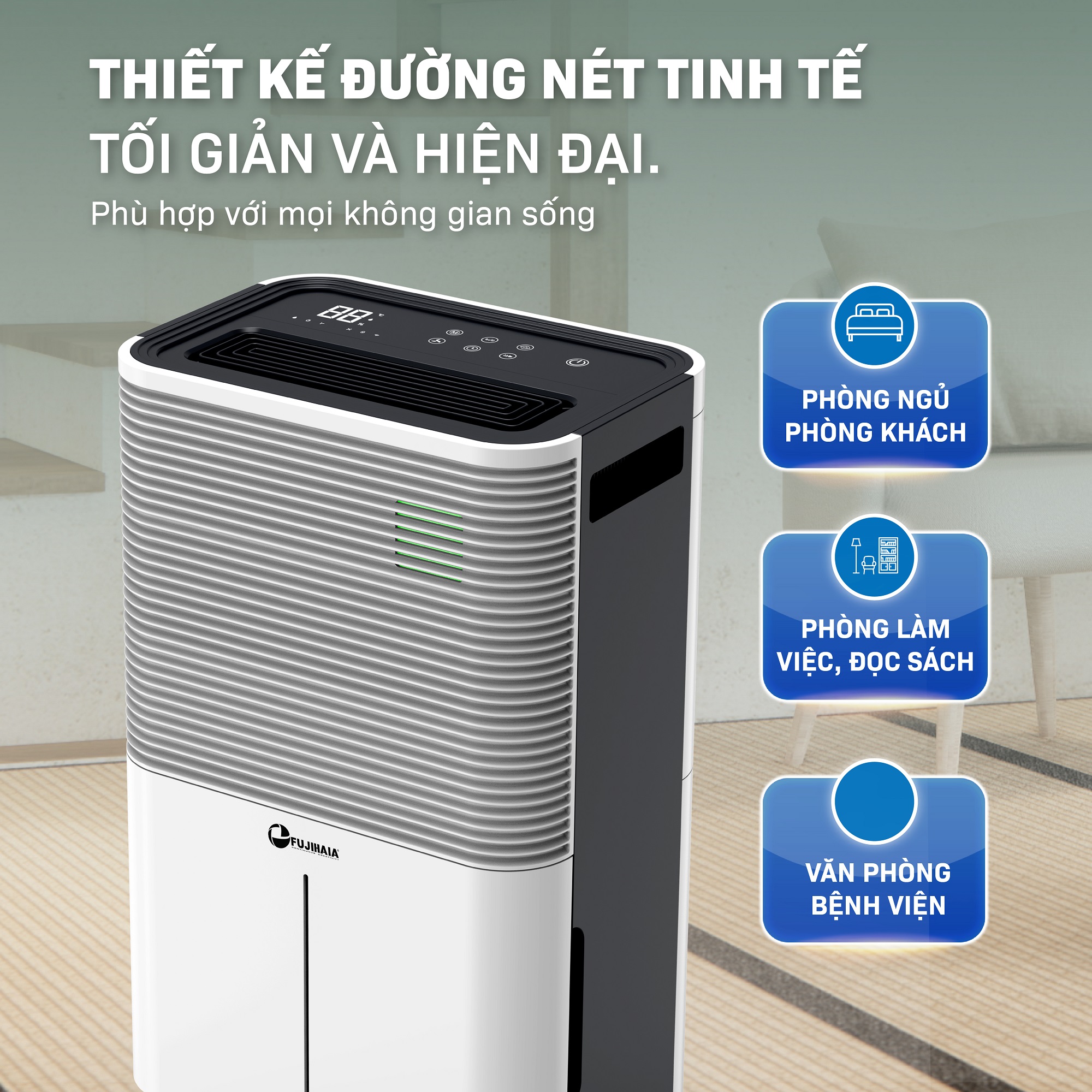 Máy hút ẩm dân dụng Fujihaia DH25W