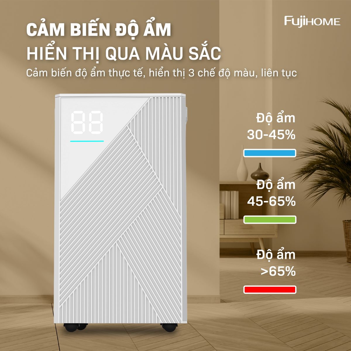 Máy hút ẩm dân dụng Fujihome DH14