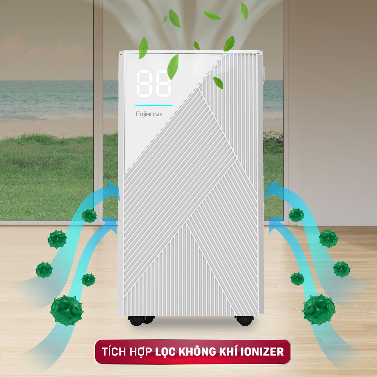 Máy hút ẩm dân dụng Fujihome DH14