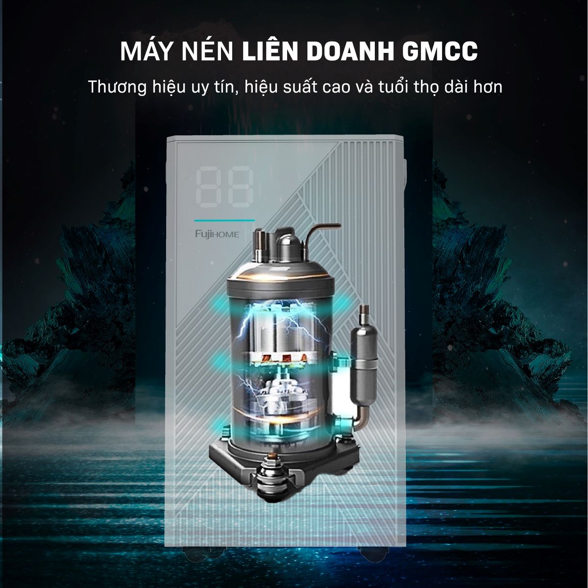 Máy hút ẩm dân dụng Fujihome DH14