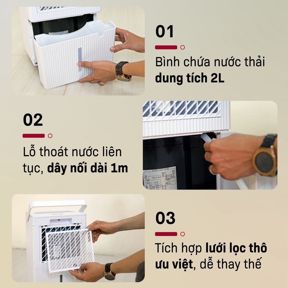 Máy hút ẩm dân dụng Fujihome DH14