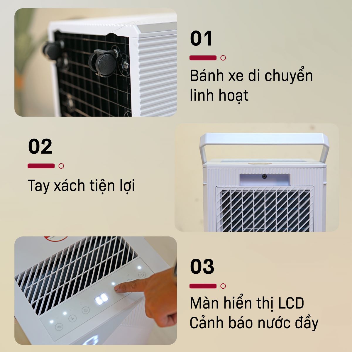 Máy hút ẩm dân dụng Fujihome DH14