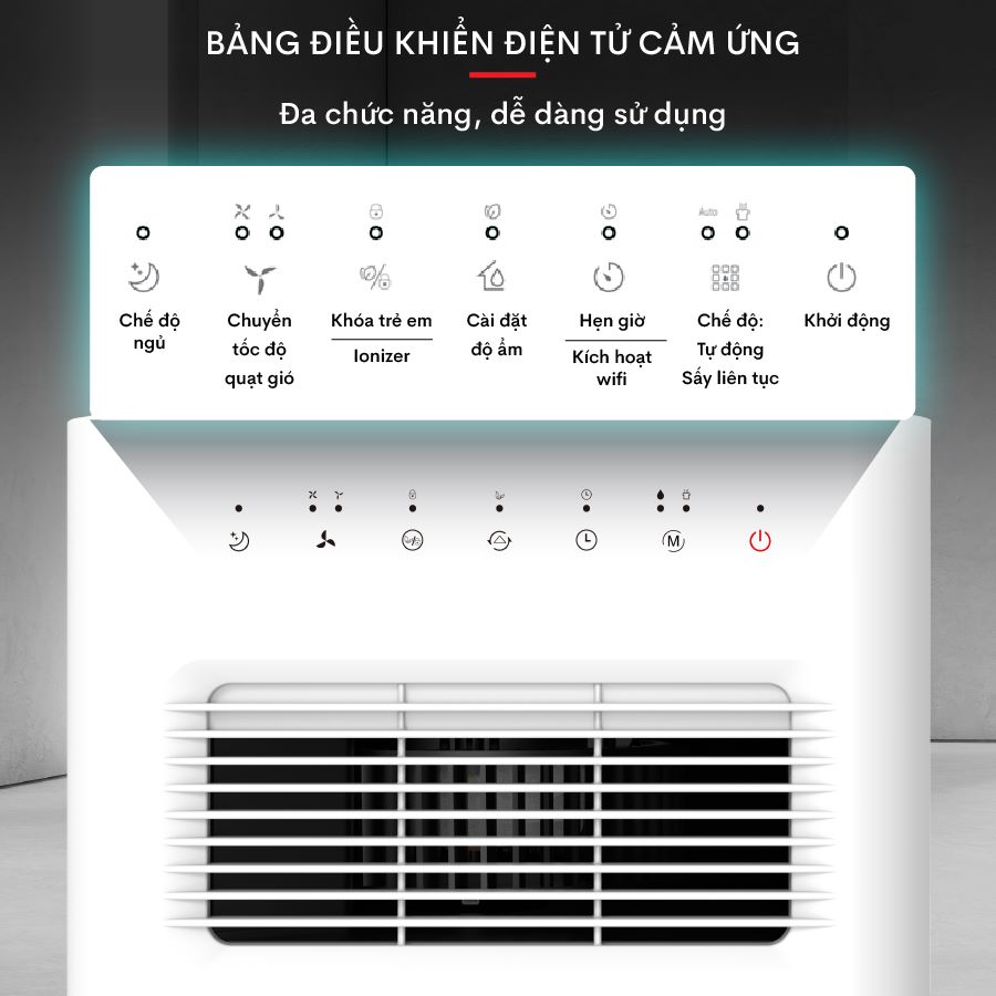 Máy hút ẩm dân dụng Fujihome DH16W