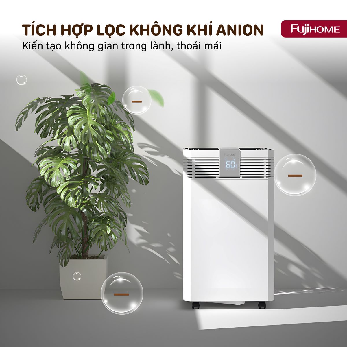 Máy hút ẩm công nghiệp Fujihome DH60W-HEPA